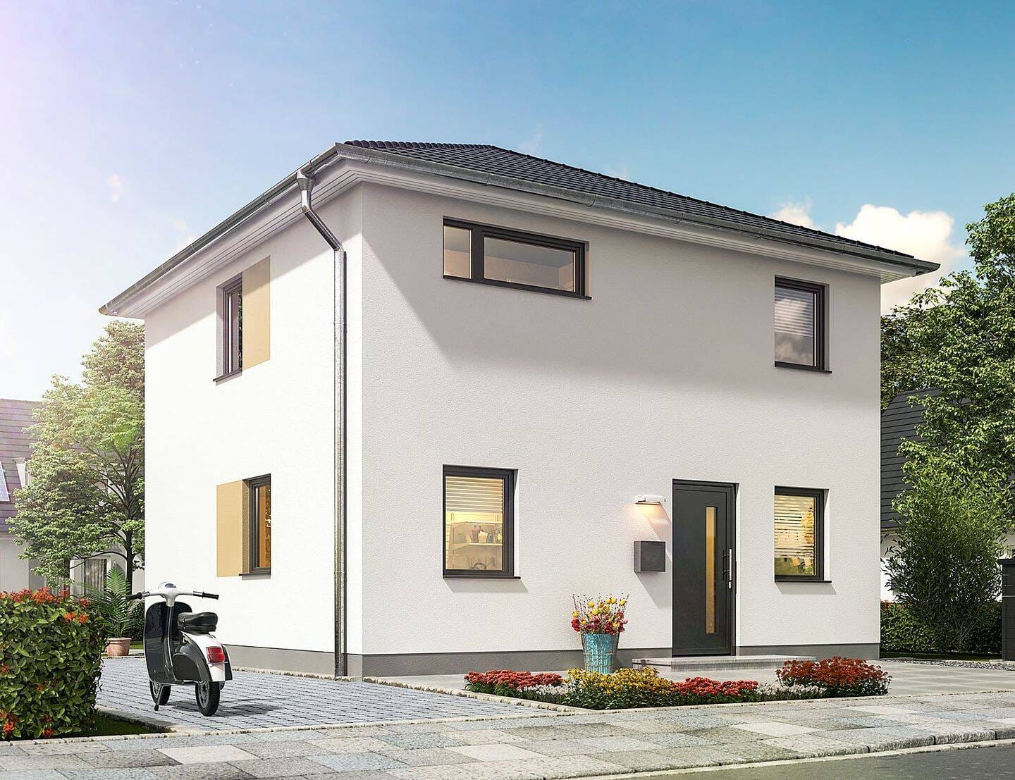 Immobilie in Großdubrau - Wulka Dubrawa - Klassische Stadtvilla für junge Familien: Stilvoller Wohntraum in sonniger Südlage mit 101 m² Wohnkomfort in Großdubrau. - Bild 3