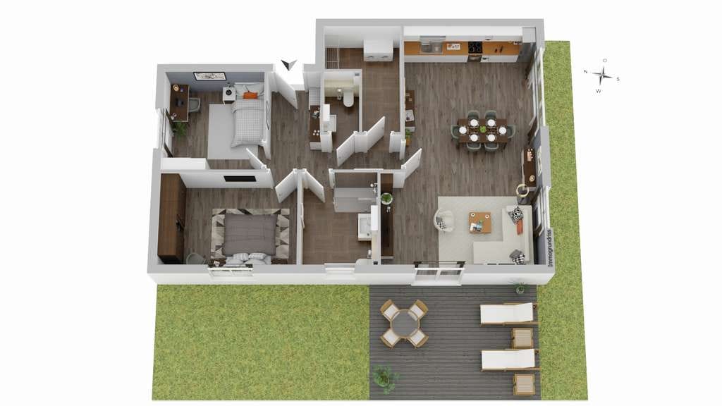 Immobilie in Eystrup - Eystrup | Moderne Neubau-Erdgeschosswohnung – idyllisch, schlüsselfertig, Erstbezug, KfW-40-Standard - Bild 3