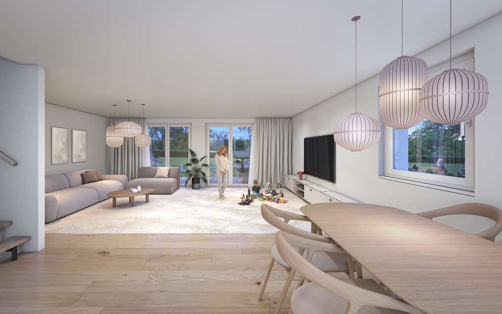 Immobilie in Berglen - BERGLEN HILLS Doppelhaushälfte - KfW-40 Neubau in QNG-Bauweise - Bild 1