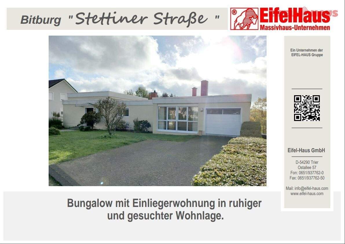 Immobilie in Bitburg - Bungalow mit Einliegerwohnung zu verkaufen - Bild 0