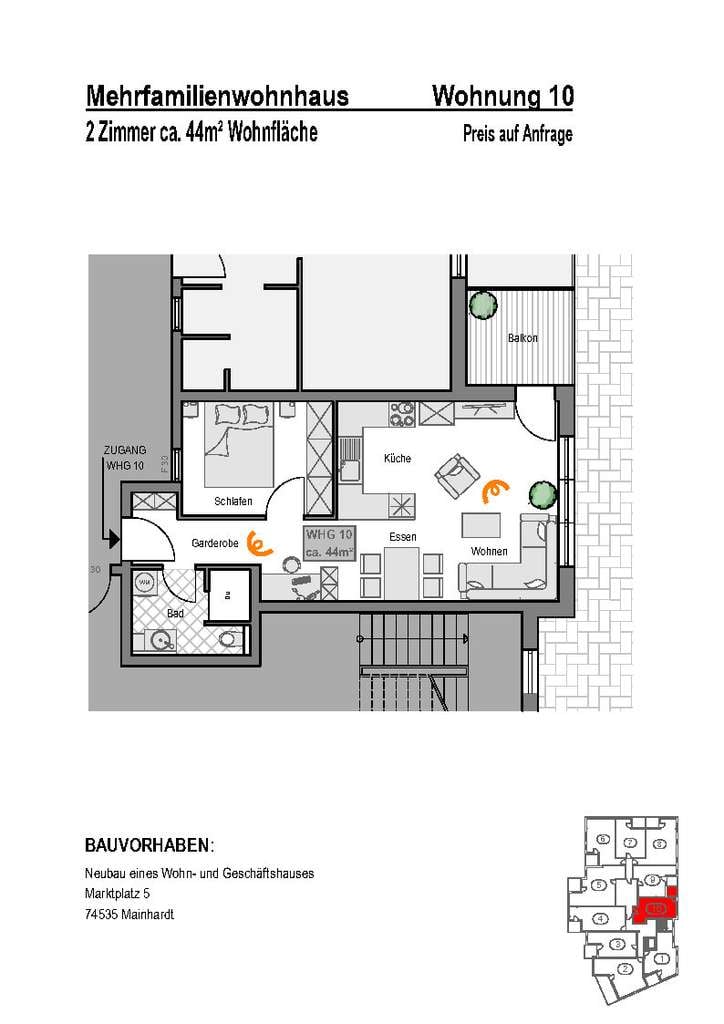 Immobilie in Mainhardt - MAINHARDT "DAS VIVENDI QUARTIER" ATTRAKTIVE NEUBAU-EIGENTUMSWOHNUNGEN MIT GEWERBEEINHEITEN - Bild 3