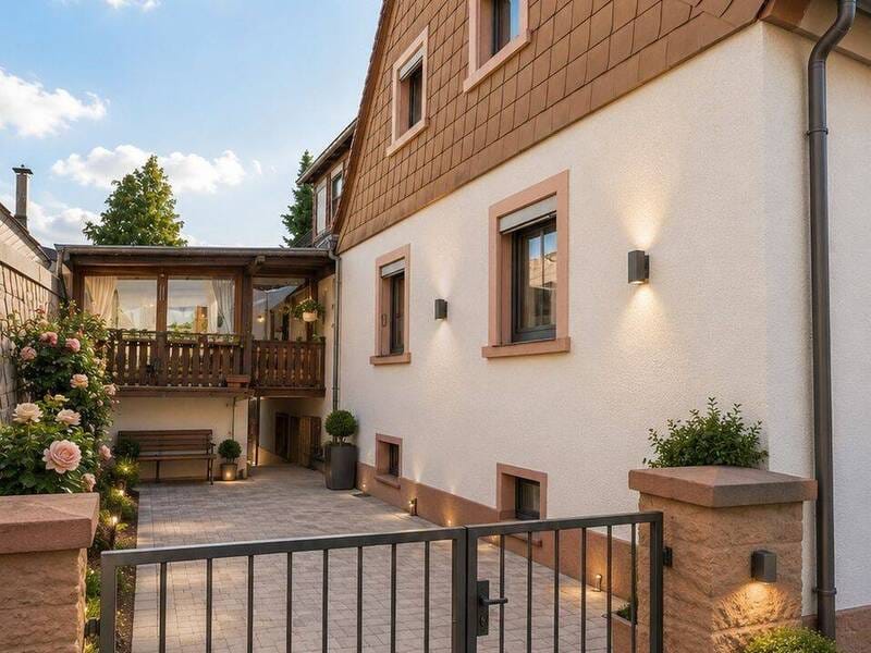Immobilie in Hochspeyer - GEMÜTLICHE DOPPELHAUSHÄLFTE INKL. SCHÖNEM WINTERGARTEN UND LOGGIA MIT TRAUMHAFTEM WEITBLICK, GARTEN, STELLPLATZ UND NEBENGEBÄUDE IN BEGEHRTER WOHNLAGE - Bild 0