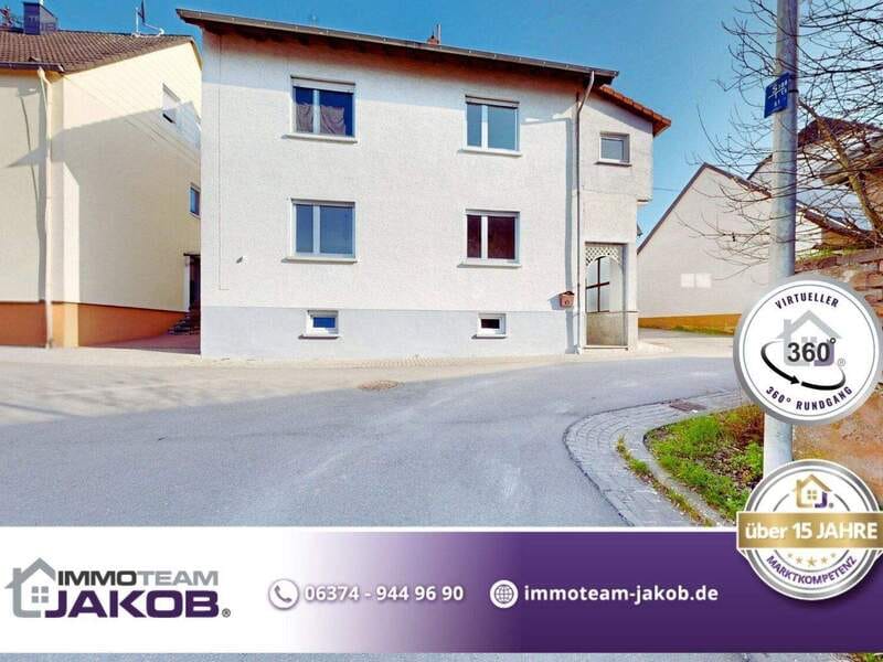 Immobilie in Ramstein-Miesenbach - Ein-/Zweifamilienhaus mit Garage und Stellplatz in Miesenbach - Bild 0