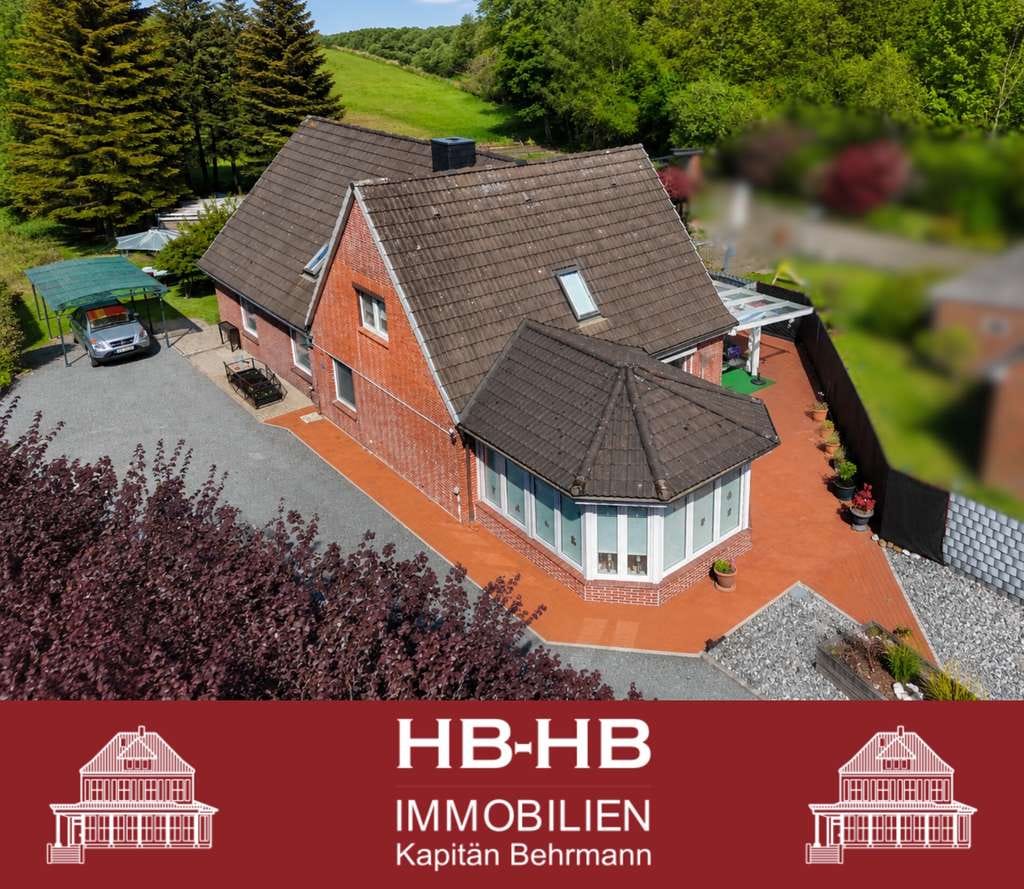 Immobilie in Nordleda - Eindrucksvolles Domizil in Nordseenähe: 156 m² Whfl. auf 953 m² Grundstück - Bild 0