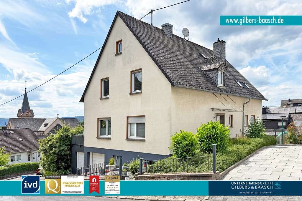 Immobilie in Trier - TR-Ruwer: Schönes Zwei-Parteienhaus mit Terrasse und zwei Garagen in beliebter Wohnlage - Bild 0