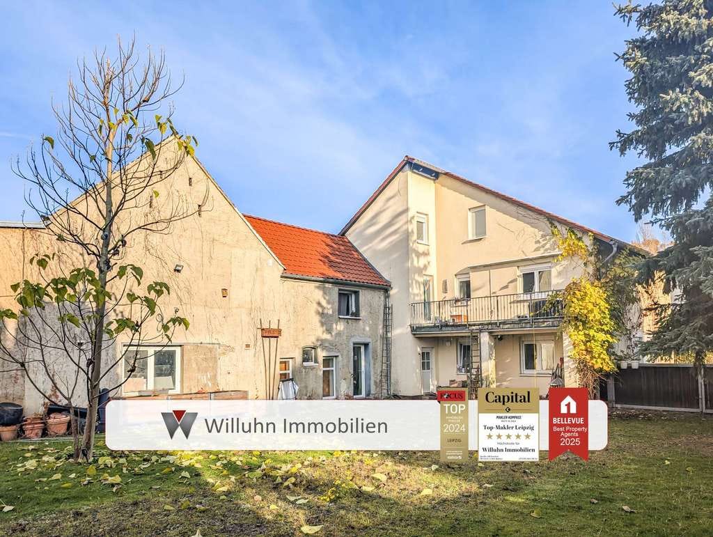 Immobilie in Belgershain - Wohnen, Arbeiten, Hobby - Platz für Werkstatt, Tierhaltung, Handwerk oder Bauen - zu Fuß zum See! - Bild 0