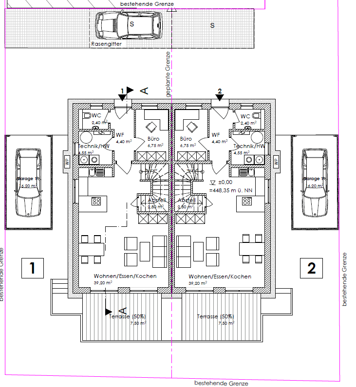Immobilie in Wackersdorf - Kaufen statt mieten! Neubau DHH in Wackersdorf - Bild 1