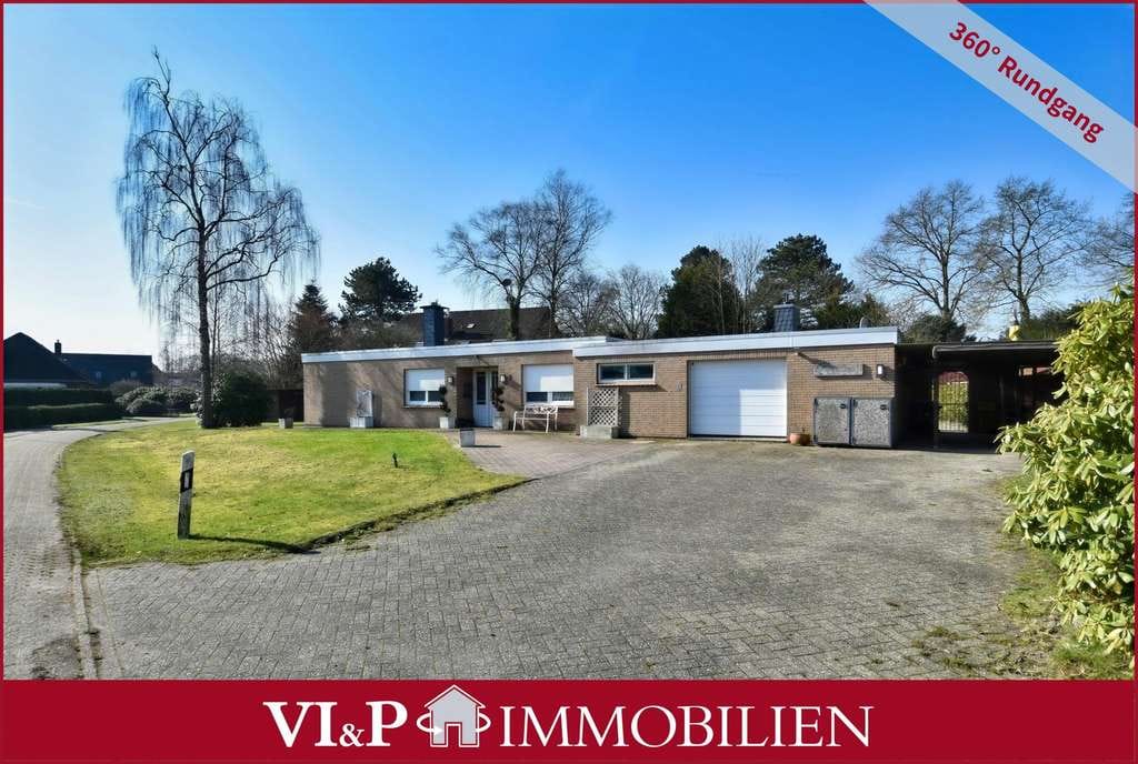 Immobilie in Großefehn - NEUER PREIS - Modernisierter Flachdachbungalow in Großefehn - Bild 0