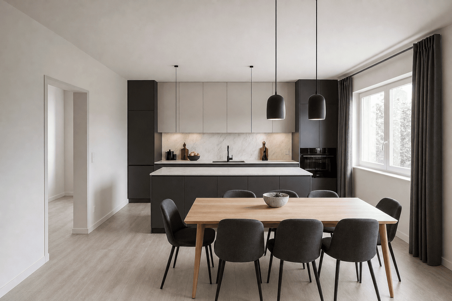 Immobilie in Ochsenfurt - Modern wohnen mit Terrasse und Garten: hochwertig sanierte Erdgeschosswohnung mit großer Wohnküche - Bild 1