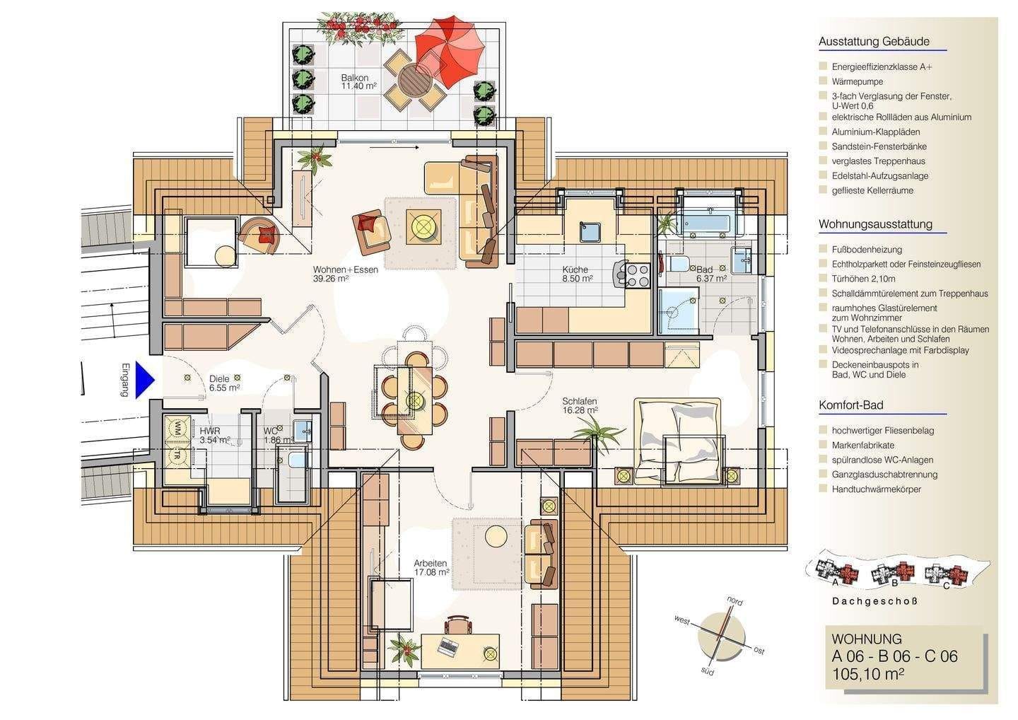 Immobilie in Kirchheim an der Weinstraße - 3-ZIMMER-DACHGESCHOSSWOHNUNG MIT AUSSICHT - Bild 3