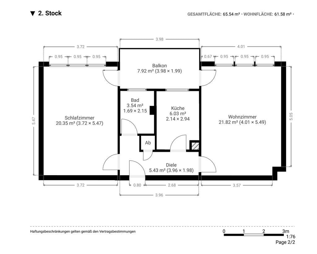Immobilie in Neu-Isenburg - Kapitalanlage in Gravenbruch – vermietete 2-Zimmer-Wohnung mit Südbalkon - Bild 2