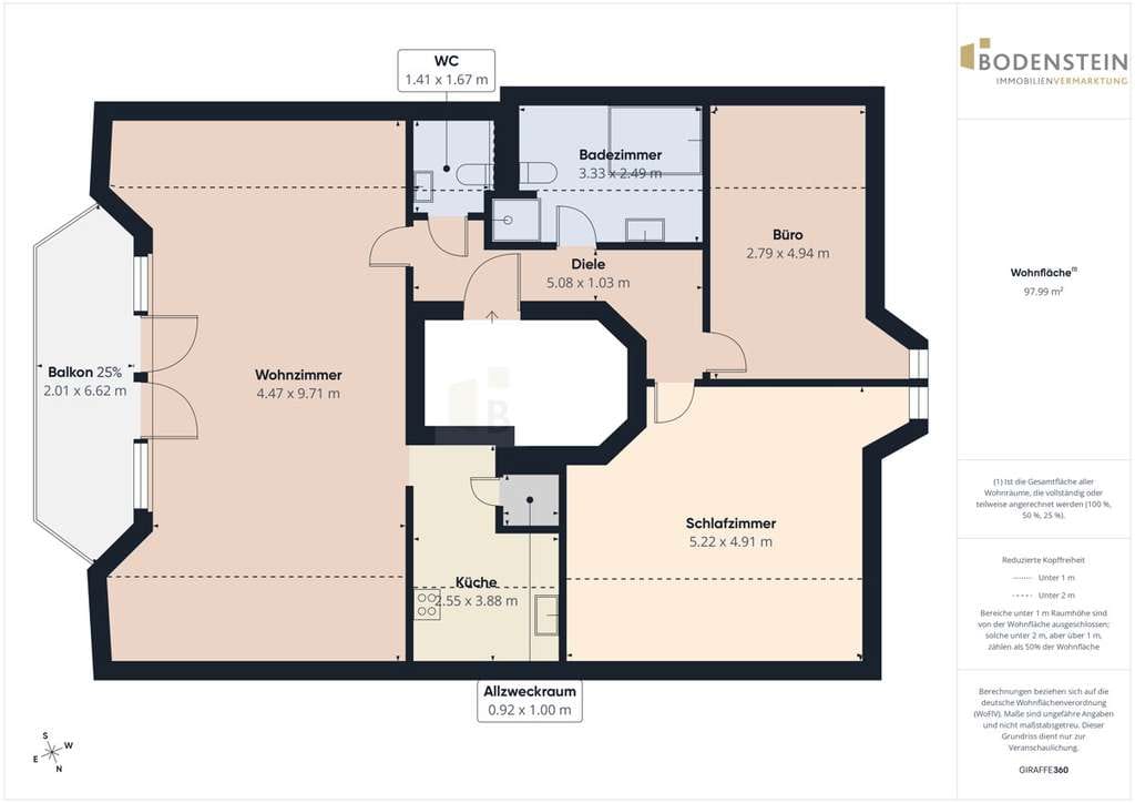 Immobilie in Geisenheim - Über den Dächern von Geisenheim: Helle 3-Zimmer-DG-Wohnung mit Weitblick & Süd-Ostbalkon - Bild 1