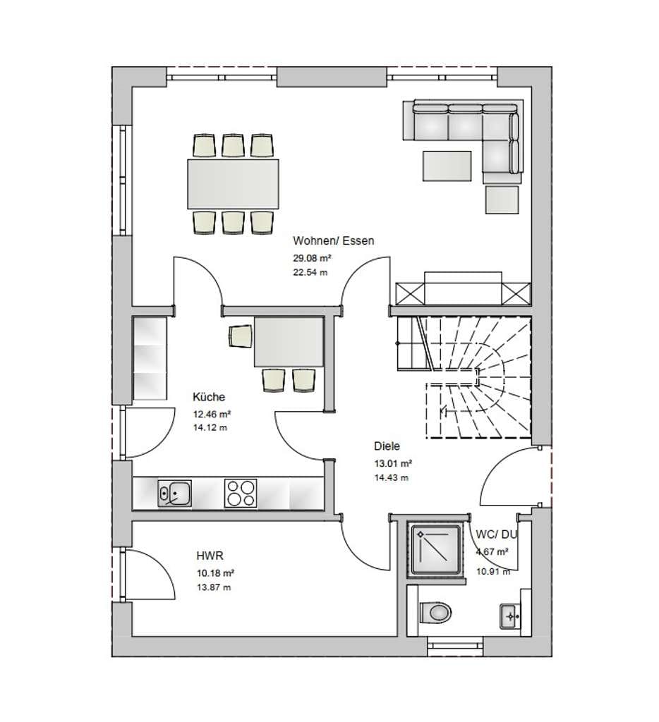 Immobilie in Zapfendorf - Neubau mit zwei Vollgeschossen-modernes Massivhaus auf 500m² Grundstück in Zapfendorf bei Bamberg. - Bild 1