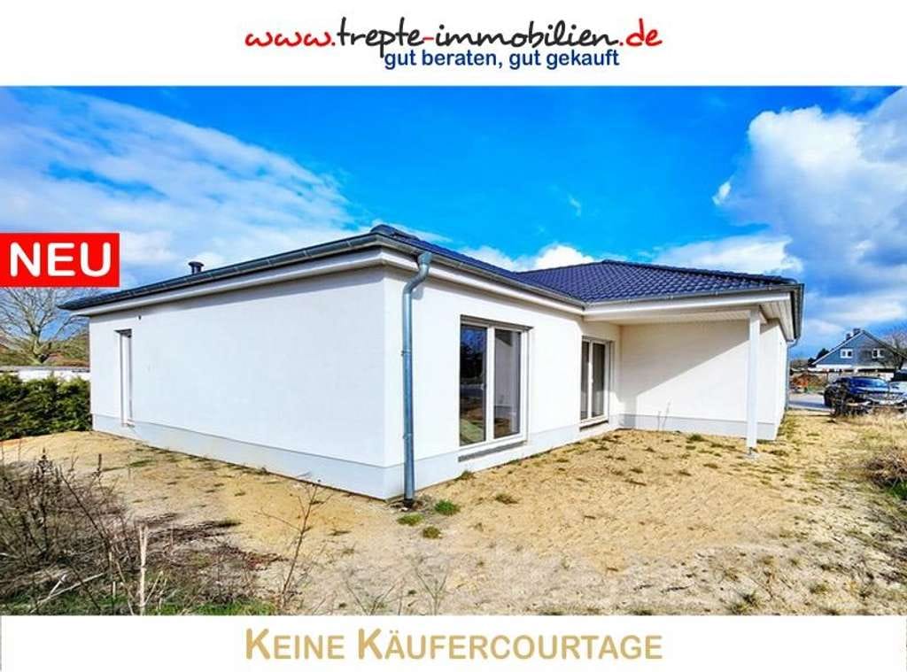 Immobilie in Bokholt-Hanredder - SPAREN durch Eigenleistung - NEUBAU zum SELBST-Ausbau - großzügiger Winkelbungalow auf Traum-Grun... - Bild 0