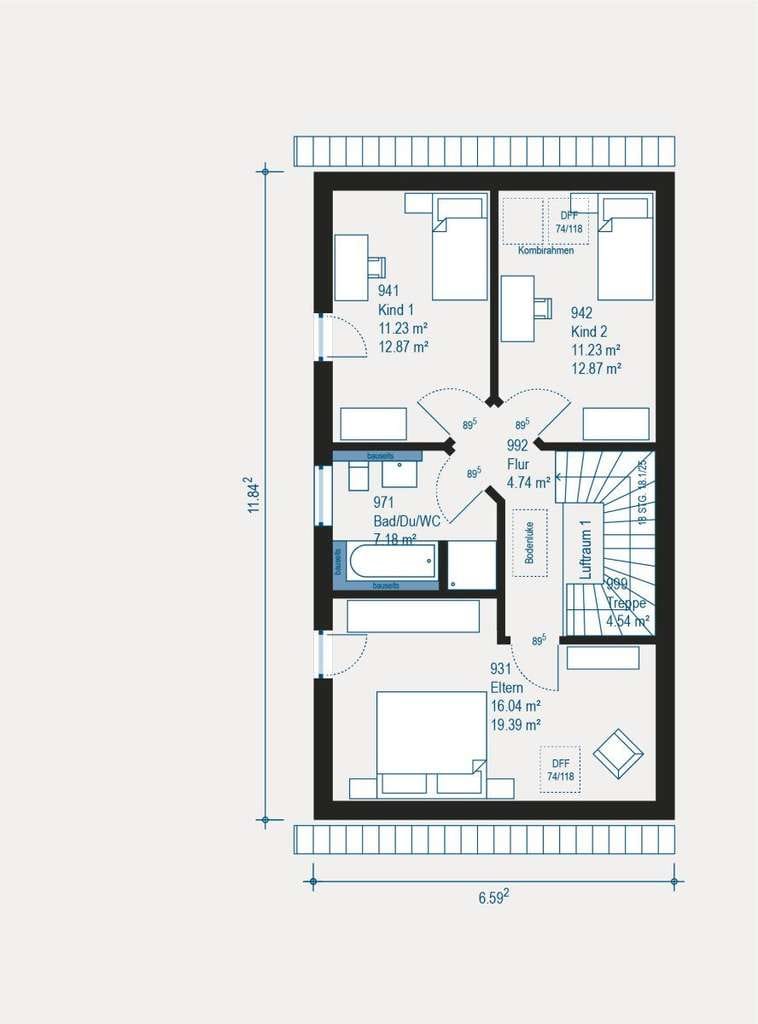 Immobilie in Loffenau - Ihr Traum vom Eigenheim - Flexible Doppelhaushälfte Double 3 mit großzügigem Wohnraum - Bild 4