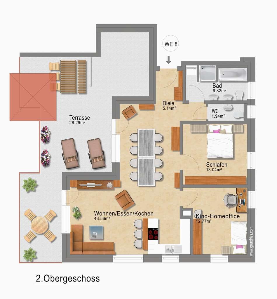 Immobilie in Widdern - Über den Dächern wohnen – 3 Zimmer mit großer Terrasse zum Genießen - Bild 0
