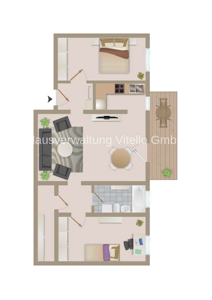Immobilie in Sulzbach/Saar - 3-Zimmer-Wohnung mit Balkon im Herzen von Sulzbach - Bild 0