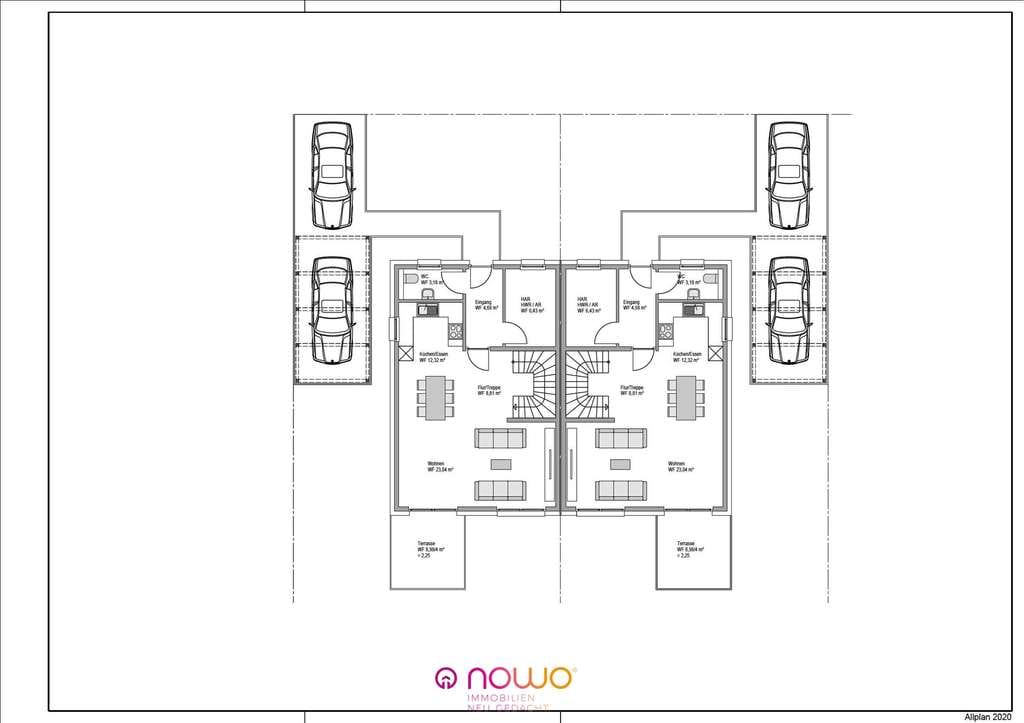 Immobilie in Weyhausen - KfW-40 Neubau Doppelhaus inkl. Grundstück zu einem fairen Preis. Ihre Wünsche noch umsetzbar. - Bild 2