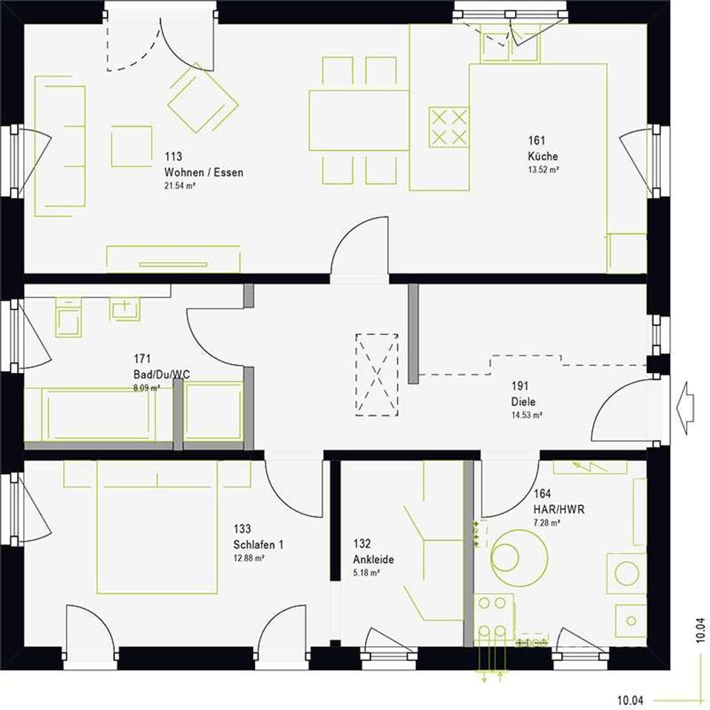 Immobilie in Frauenau - Bungalow, 83 qm. Klein, fein und alles MEIN. - Bild 3