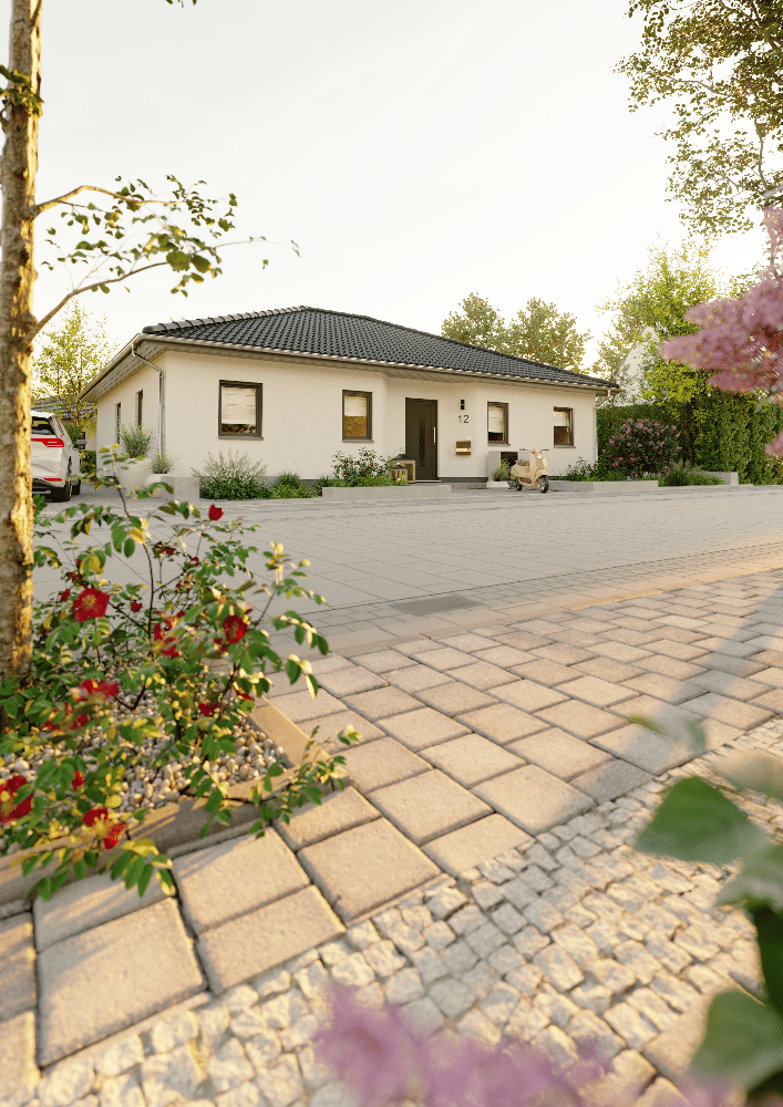 Immobilie in Amt Creuzburg - Der Bungalow mit der charmanten Form in Amt Creuzburg OT Frankenroda - ausgefallen und praktisch - Bild 3