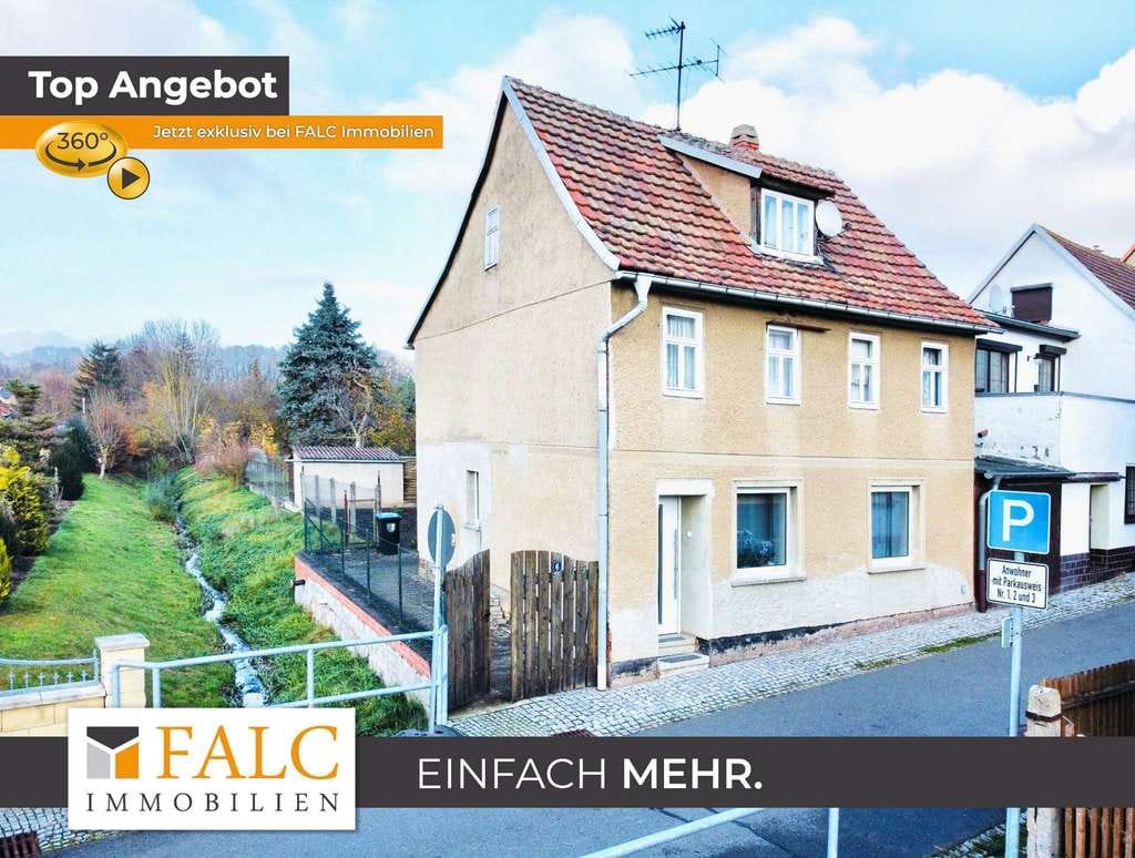 Immobilie in Am Ettersberg - Leben am Fluss mit Garten und der Möglichkeit einen Friseur oder Kleingewerbe zu betreiben - Bild 0