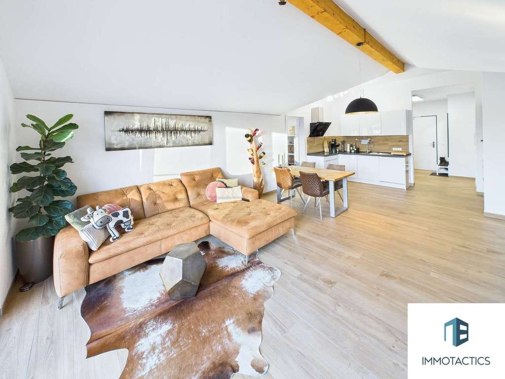 Immobilie in Braunweiler - Barrierearme 3-Zimmer-Wohnung mit Loft-Flair, Westbalkon, Aufzug und zwei Stellplätzen in Roxheim - Bild 1