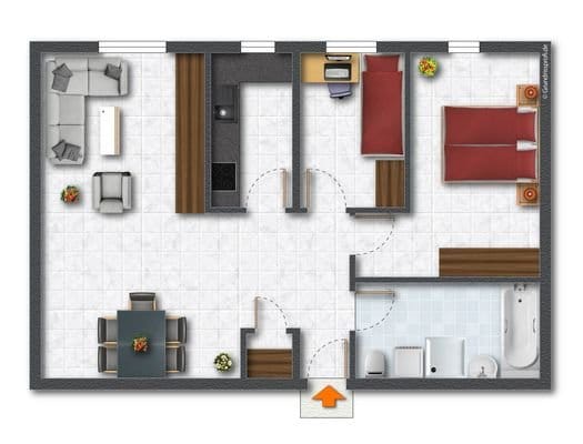 Immobilie in Monheim am Rhein - Investoren aufgepasst! Gut vermietete Wohnung mit 3 Zimmern in Baumberg *provisionsfrei - Bild 0