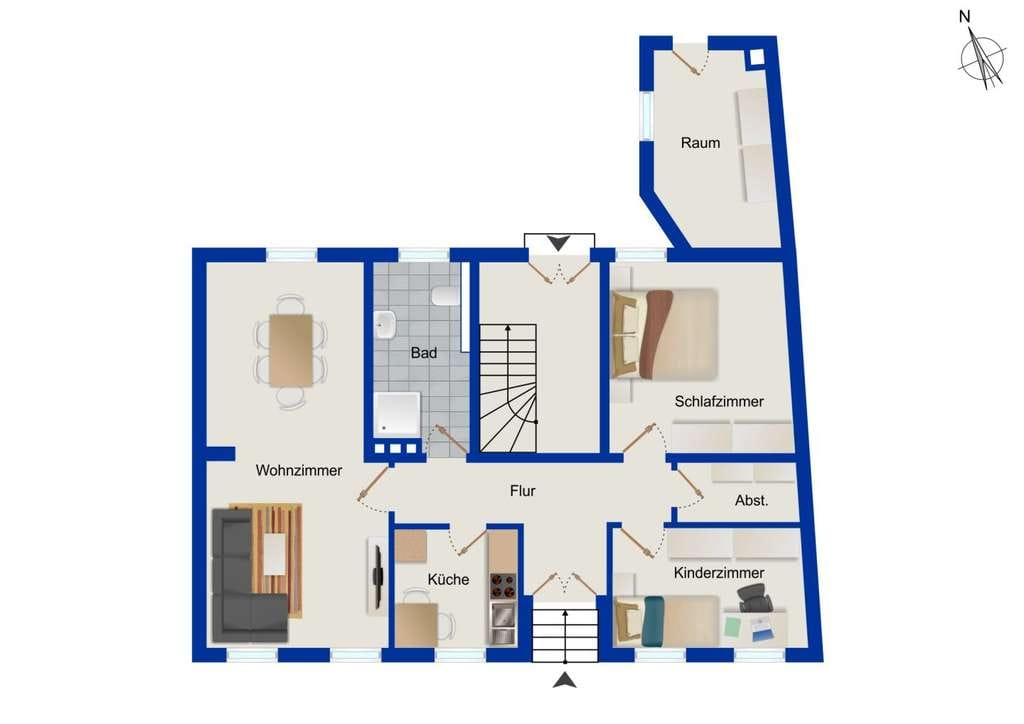 Immobilie in Lutherstadt Eisleben - Kapitalanlage im Stadtzentrum von Lutherstadt Eisleben – voll vermietetes Mehrfamilienhaus - Bild 3
