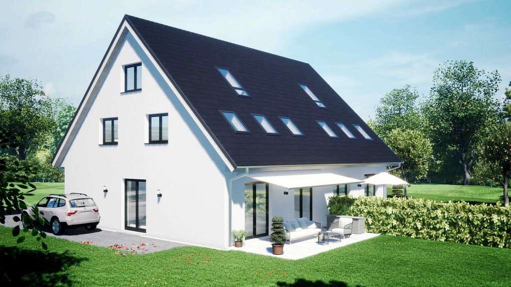 Immobilie in Rostock - Haus, Doppelhaushälfte Neubau in Top Lage mit viel Platz auch als KFW 40 erhältlich - Bild 1