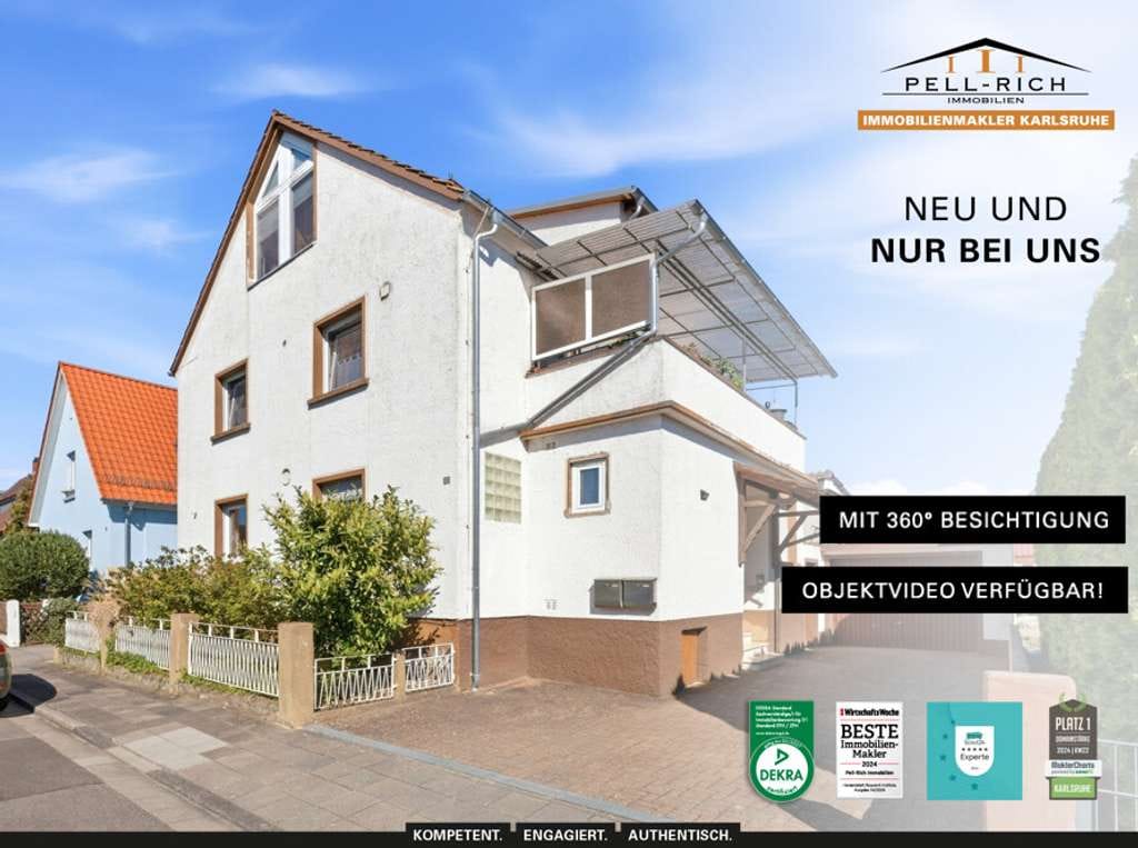 Immobilie in Rülzheim - LIEBLINGSORT: Gemütliche 3,5-Zimmer-Wohnung mit Hobbyraum und eigenem Garten in Rülzheim zum Kauf - Bild 0