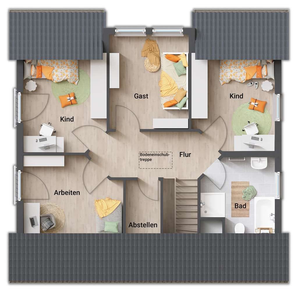 Immobilie in Lutterbek - Massiv bauen – sicher bauen: EFH Flair 125 schlüsselfertig inkl. Grundstück, Festpreis & Schutzbrief - Bild 3