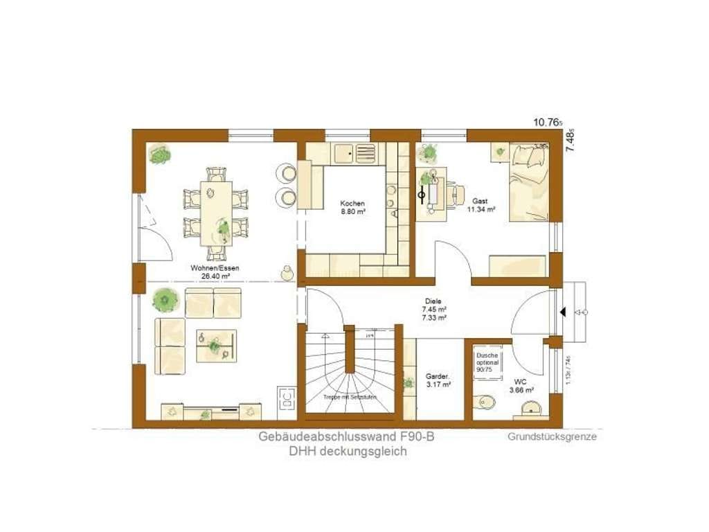 Immobilie in Oberschweinbach - Bezugsfertiges DHH (CLOU 128.1) inklusive Bodenplatte und Grundstück - Bild 2