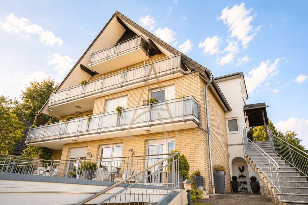 Immobilie in Hennef (Sieg) - 174 m² Wohnkomfort | Modernisierte 5-Zimmer-Wohnung mit Garten & 2 Carports in Hennef-Oberauel - Bild 0