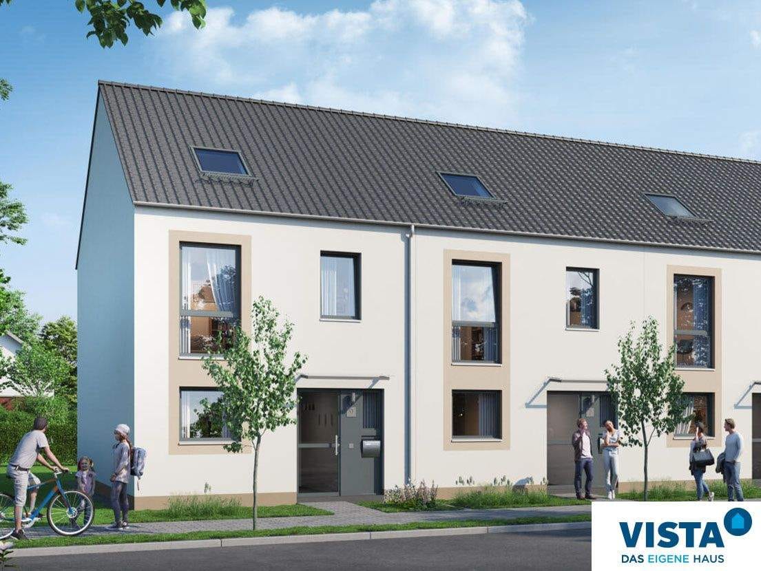 Immobilie in Langenlonsheim - Hermann Immobilien:  Frühstücken auf der Terrasse! (RMH A2) - Bild 1