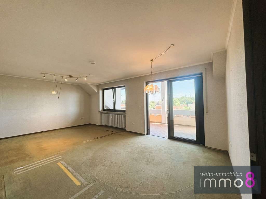 Immobilie in Meitingen - Über den Dächern von Meitingen - 3-Zimmer-Dachgeschosswohnung mit großer Loggia und Weitblick! - Bild 4