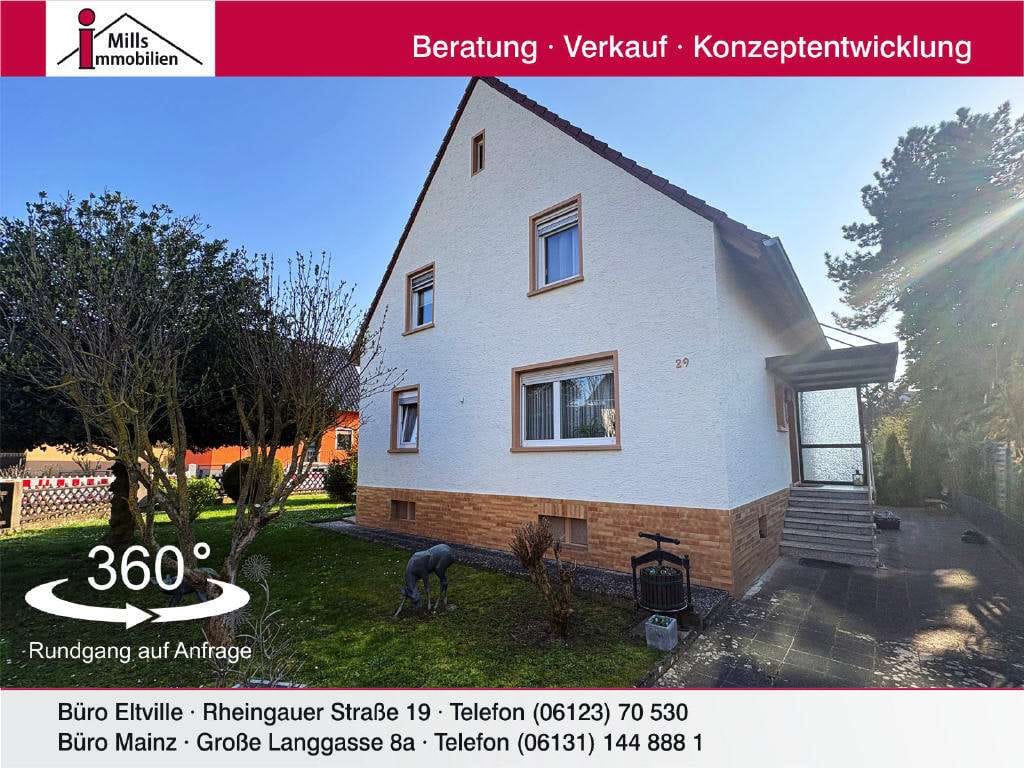 Immobilie in Dienheim - Top-Lage von Oppenheim: Hübsches, freistehendes 1-2 Familienhaus mit sonnigem Süd-West Garten - Bild 0