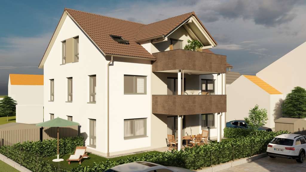 Immobilie in Germaringen - GROSSzügig und MODERN! Wohnen in SONNIGER Lage! NUR 3 Wohneinheiten! Effizienzhaus 55! - Bild 0