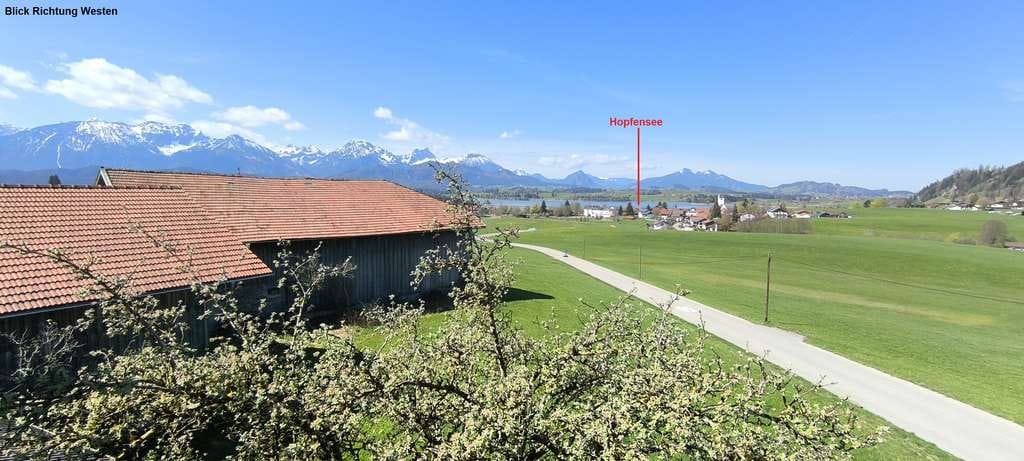 Immobilie in Füssen - Berg- und Seeblick mit Potential - oberhalb von Hopfen am See - Bild 1
