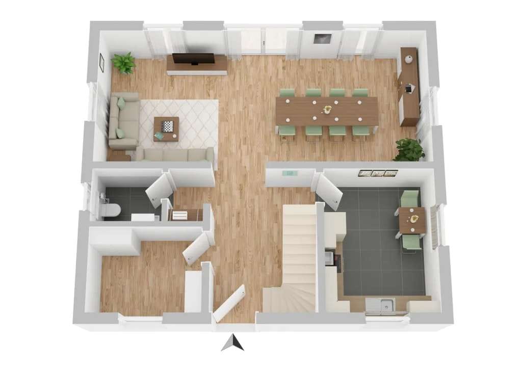 Immobilie in Wollin - Ein Grundstück 3 Möglichkeiten Stadtvilla Bungalow oder klassisches EFH - Bild 3