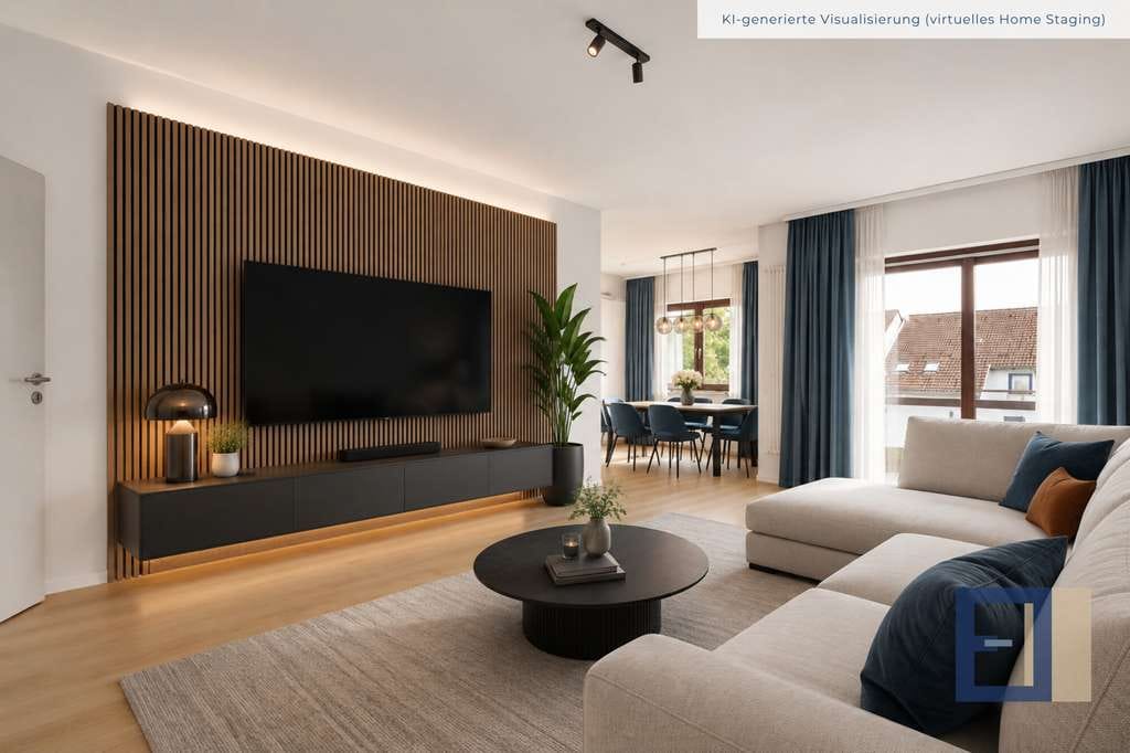 Immobilie in Bischofsheim - Viel Platz für Familien: 120 m² Maisonette - 4-Zi, 2 Bäder, Balkon, Gartennutzung & ideal angebunden - Bild 2