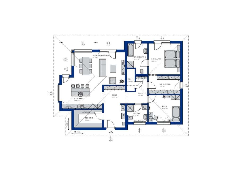 Immobilie in Oberkotzau - Ebenerdiger Luxus: Moderner Bungalow mit offener Raumgestaltung - Bild 1