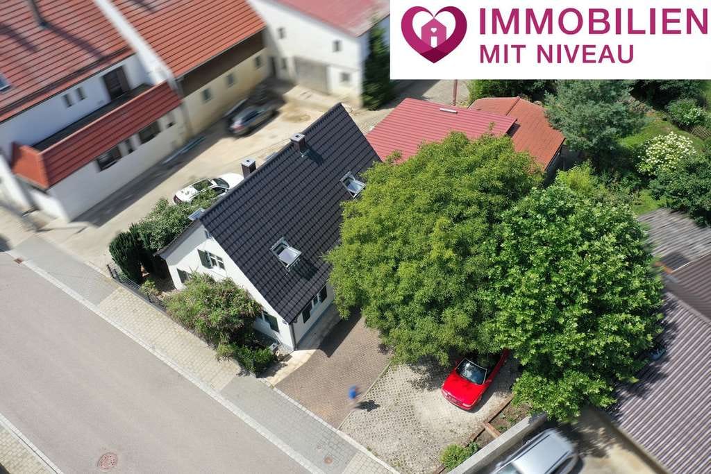 Immobilie in Mödingen - Modernes Landleben mit Stil u. Eleganz! EFH + Bungalow + großes Grundstück, 10 km vor Dillingen - Bild 0