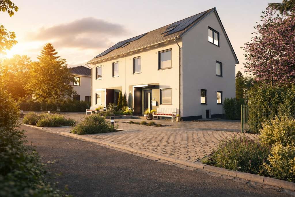 Immobilie in Königsbrunn - Perfekt für Familien – Neubau-DHH mit viel Platz in Königsbrunn - Bild 0
