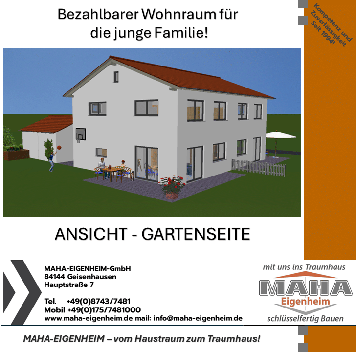 Immobilie in Egglkofen - 84546 Egglkofen - Bezahlbarer Wohnraum für die Junge Familie - Bild 1
