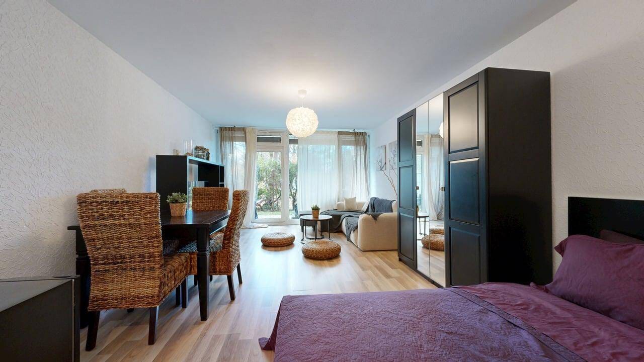 Immobilie in Taufkirchen - Charmante 1-Zimmer-Gartenwohnung in Taufkirchen - Erdgeschoss mit Terrasse - Bild 0