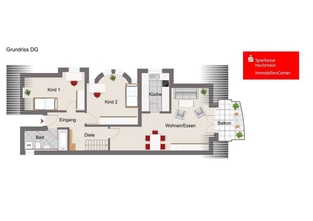 Immobilie in Laufenburg (Baden) - Wohnkomfort über den Dächern: Gepflegtes Maisonette-Juwel im Topzustand auf dem Rappenstein - Bild 4