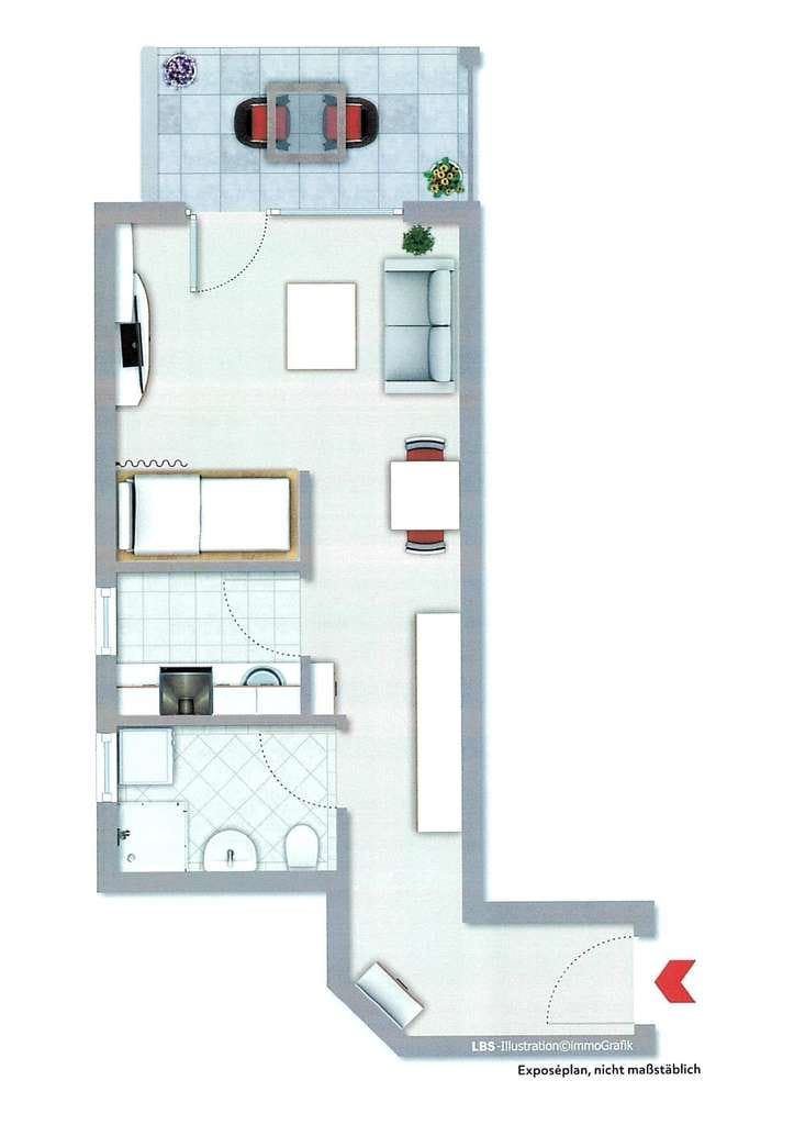 Immobilie in Bruchsal - Zukunftssichere Investition! Attraktive Erdgeschosswohnung in betreuter Wohnanlage - Bild 4