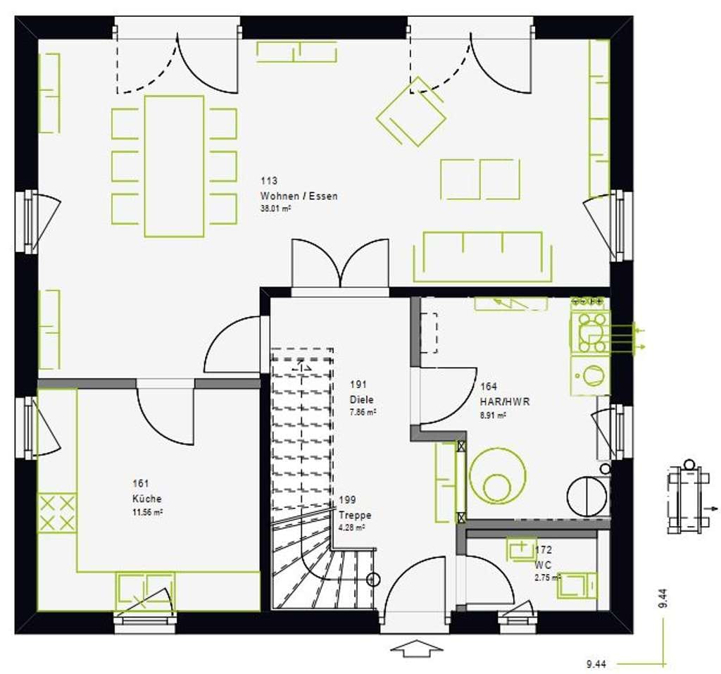 Immobilie in Jänschwalde - Jetzt Ihr Eigenheim starten - Massa Haus LifeStyle 14.02 S inkl. Grundstück - Bild 3