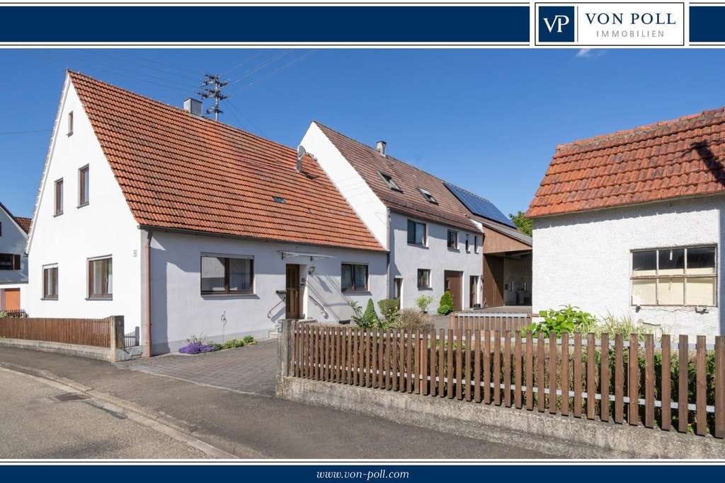 Immobilie in Amerdingen - Anwesen mit zwei Wohnhäusern * großer Garten & viele Nebengebäude auf 3.000 m² * ideal für Familien - Bild 0