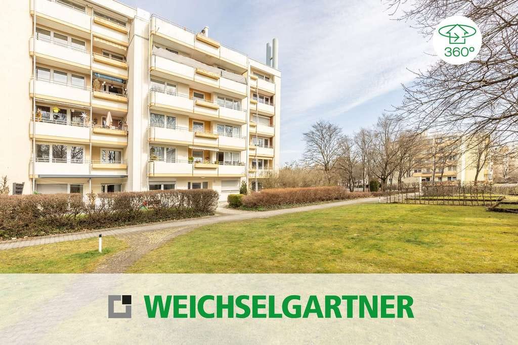 Immobilie in Haar - Direkt am Truderinger Wald: Sanierungsbedürftige Eigentumswohnung mit Süd-Loggia und TG-Stellplatz - Bild 0